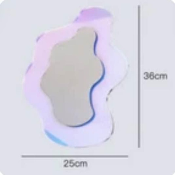 Funky acrylic decorative modern wall mirror - Picture 4 of 6